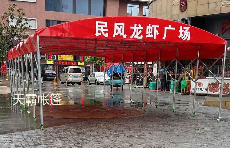 天霸一直堅(jiān)持：好的推拉篷用料要好，打造耐用推拉篷